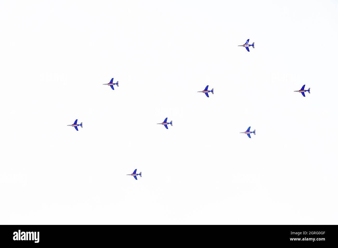 France, Vaucluse, Cadenet, patrouille de France Banque D'Images France, Vaucluse, Cadenet, patrouille de France Banque D'Images