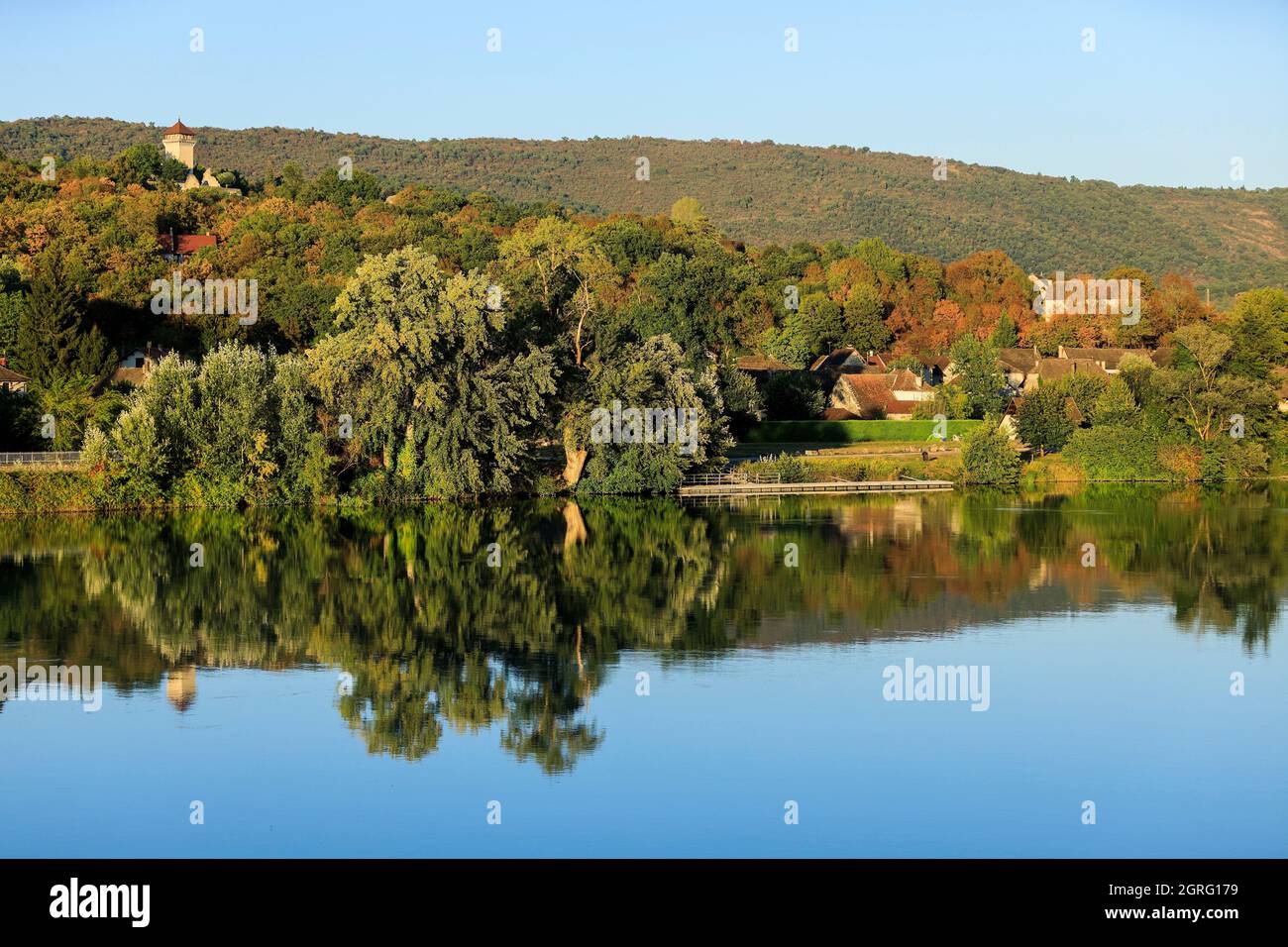 France, Ain, Groslee, Rhône Banque D'Images