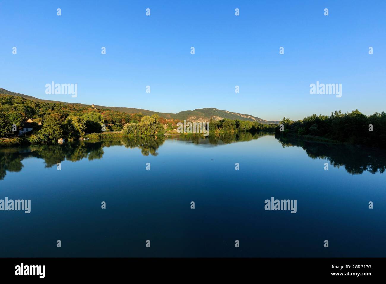 France, Ain, Groslee, Rhône Banque D'Images