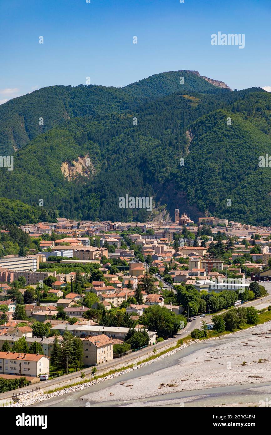 France, Alpes de haute Provence, Réserve géologique naturelle de haute Provence, digne les bains Banque D'Images