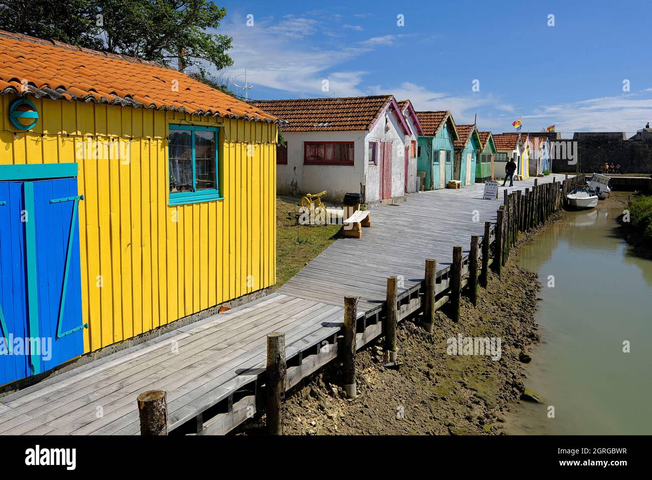 France, Charente-Maritime, île d'Oléron, le Château d'Oléron, huîtres Banque D'Images