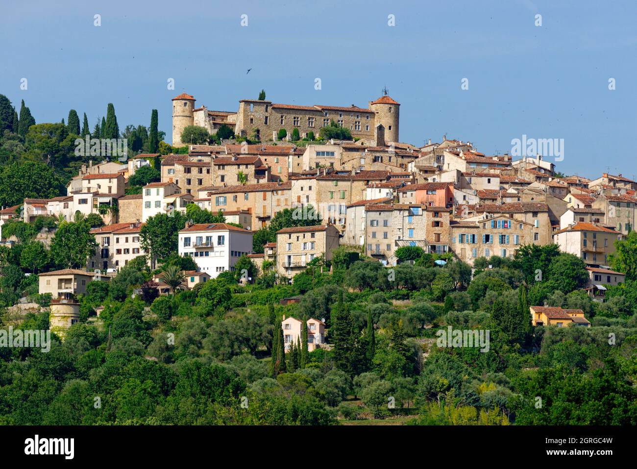 France, Var, pays de Fayence, village de Callian Banque D'Images