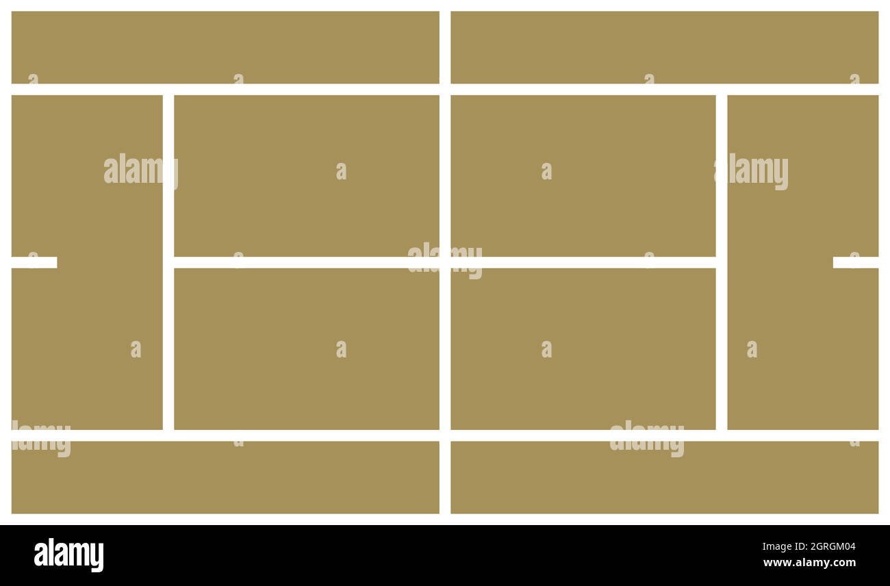 Court de tennis, l'icône de style plat Illustration de Vecteur