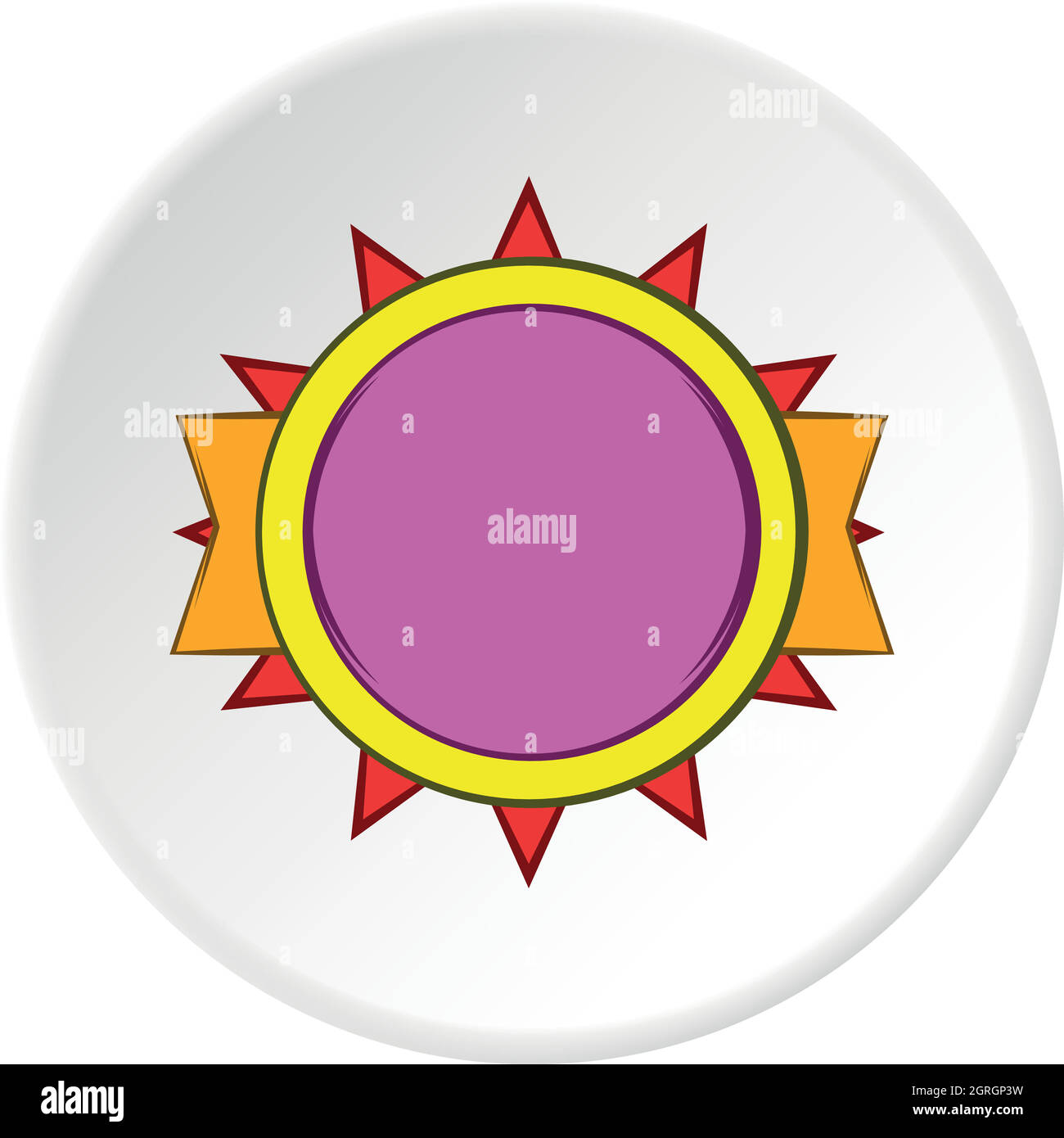 Icône d'étiquette d'excellente qualité, style de dessin animé Illustration de Vecteur