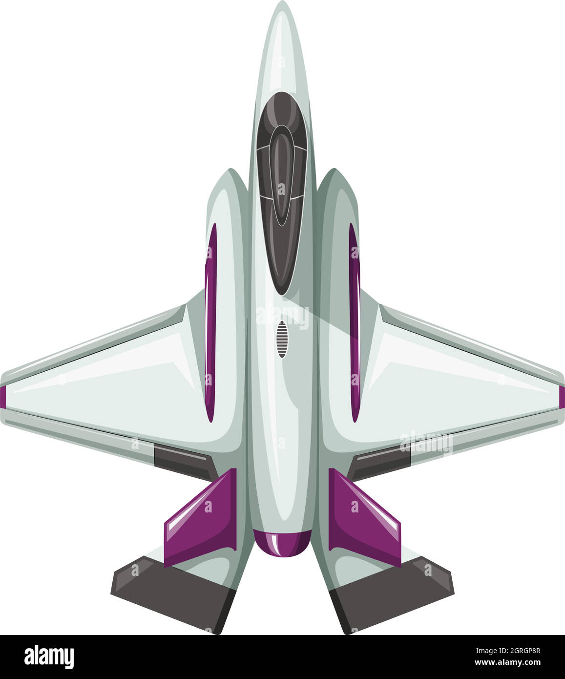 Design moderne du jet de combat Illustration de Vecteur
