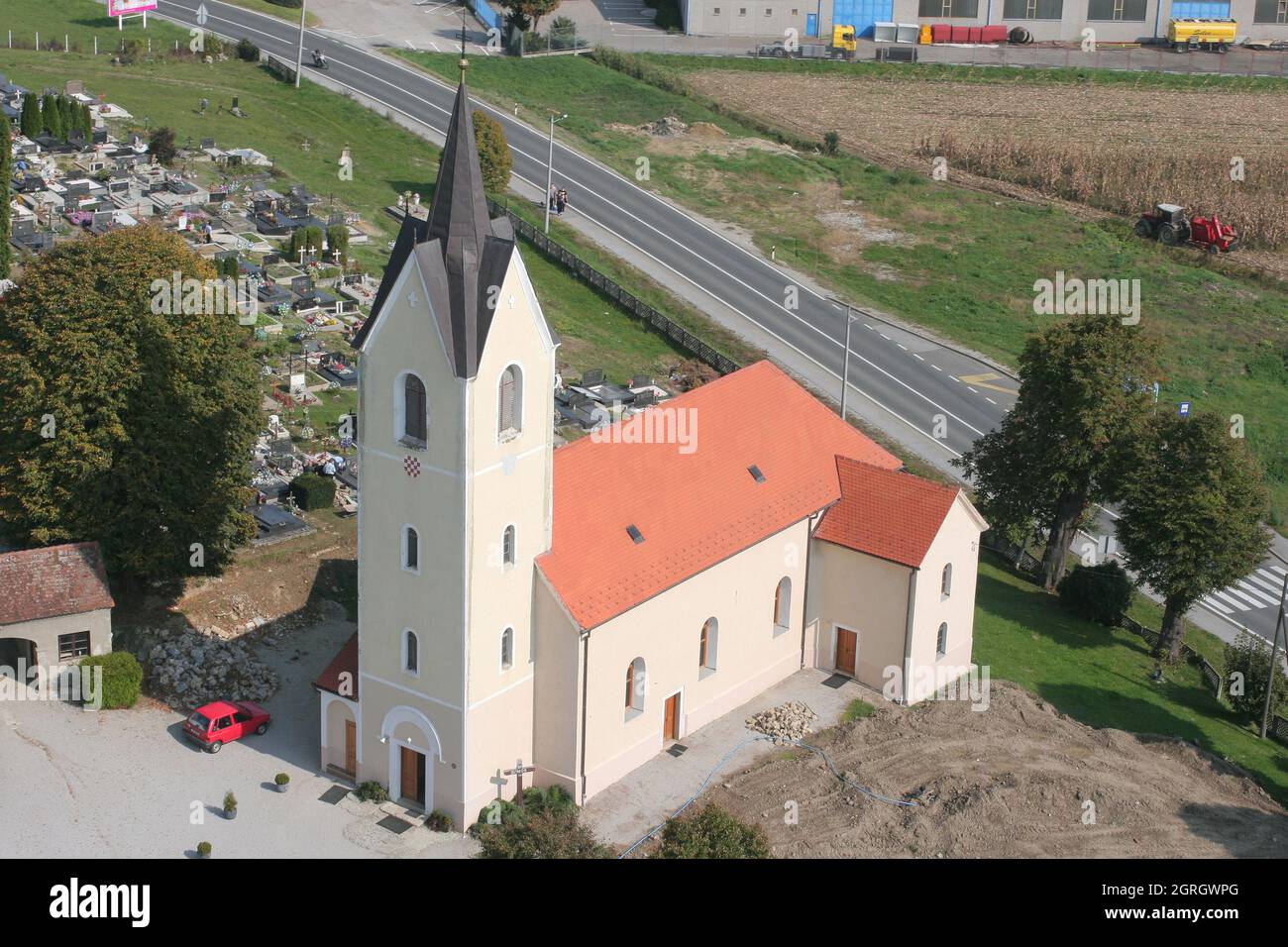 Église du Saint Martin à Breznicki Hum, Croatie Banque D'Images