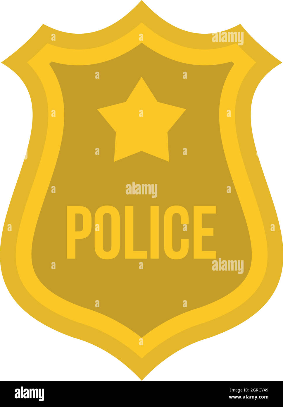 Ancien signe de police Banque d'images vectorielles - Alamy