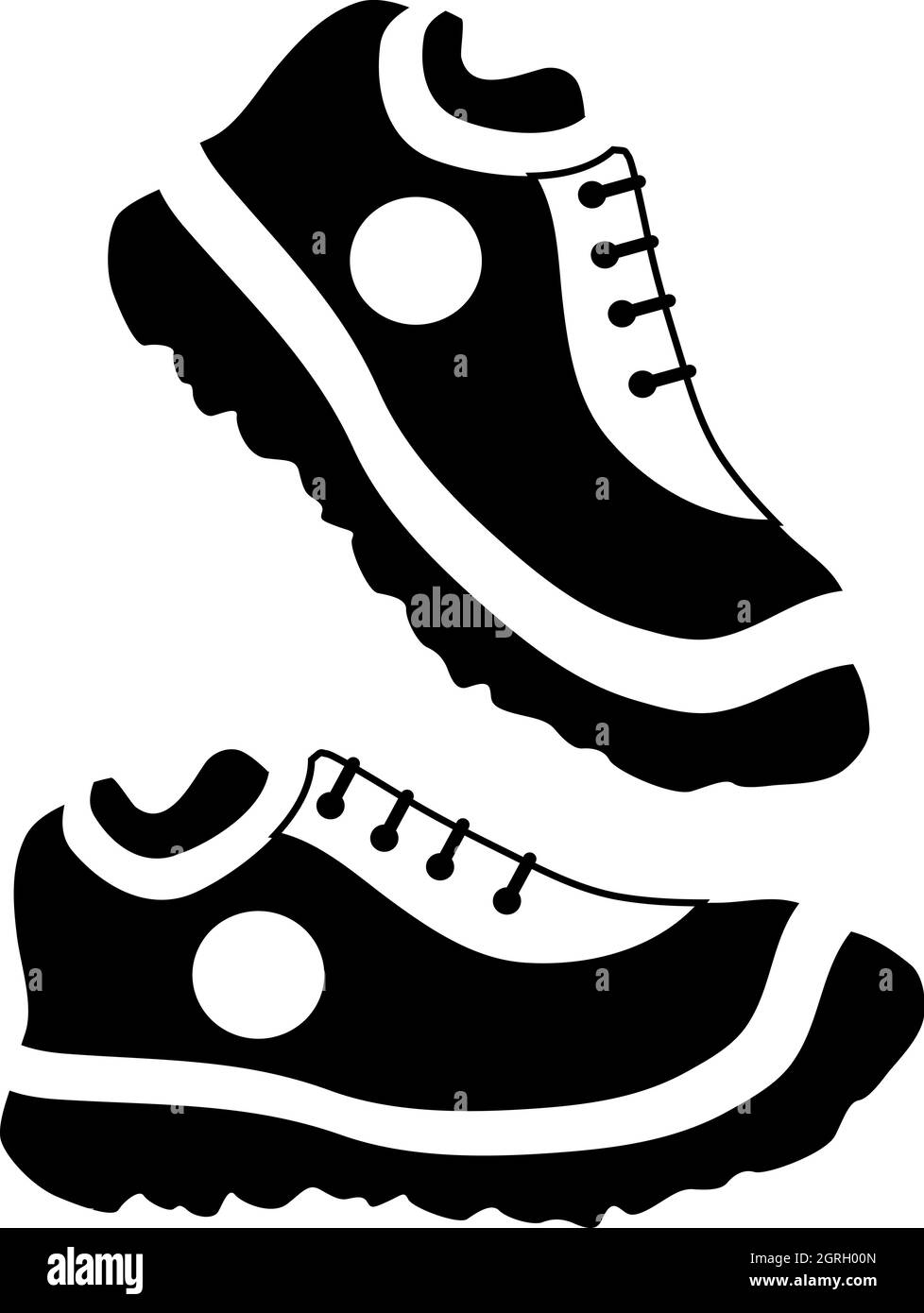 Womens chaussures de style simple, icône Illustration de Vecteur