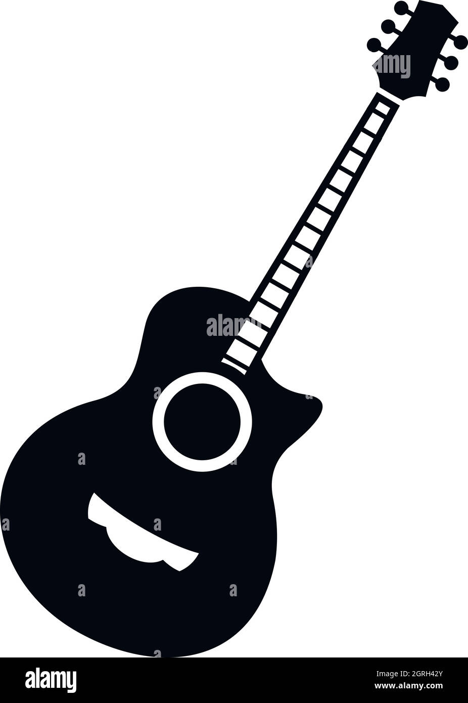 Bass guitar icon image vector Banque d'images détourées - Alamy