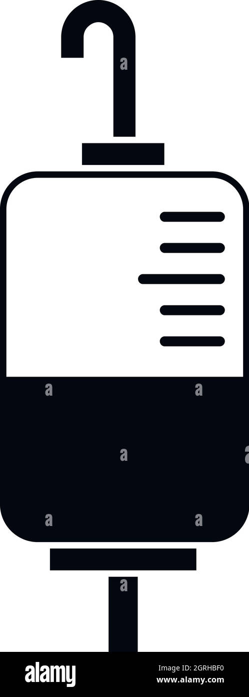 L'icône du don de sang, le style simple Illustration de Vecteur