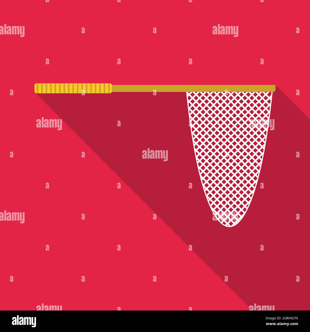 Filet de pêche, l'icône de style plat Illustration de Vecteur