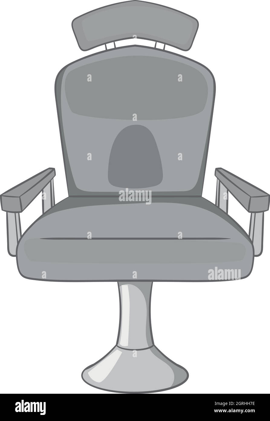 Coiffure président, icône style monochrome noir Illustration de Vecteur