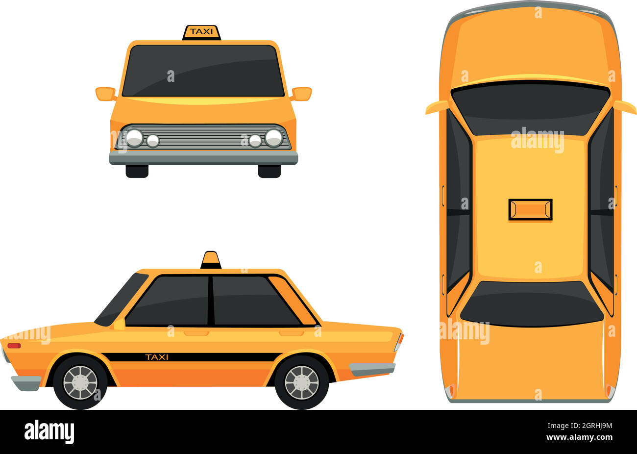 Taxi Illustration de Vecteur