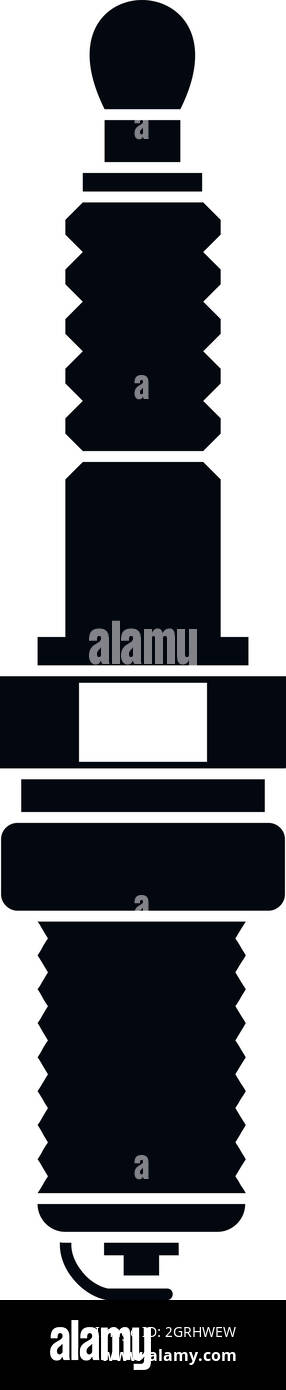 Bougie de voiture, l'icône de style simple. Illustration de Vecteur