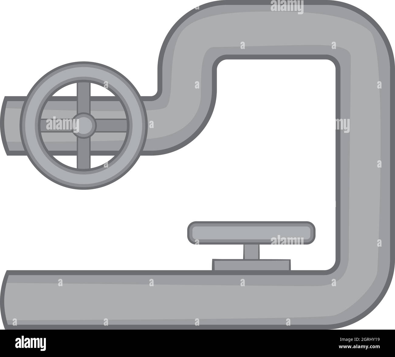 Icône du style monochrome noir, Illustration de Vecteur