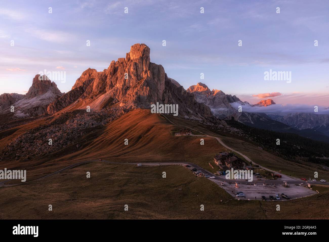 Passo Giau, Belluno, Vénétie, Dolomites, Italie Banque D'Images