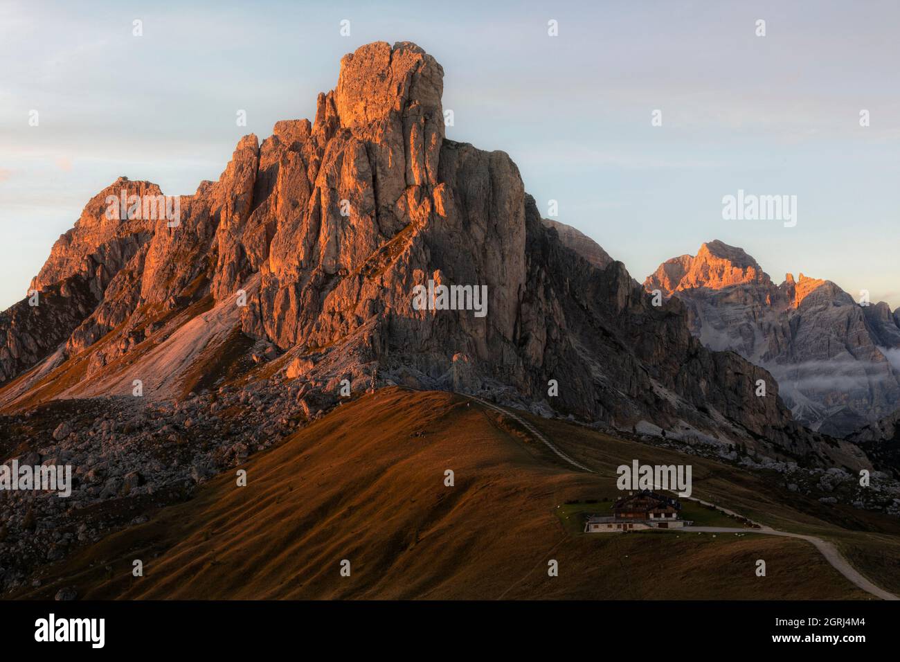 Passo Giau, Belluno, Vénétie, Dolomites, Italie Banque D'Images