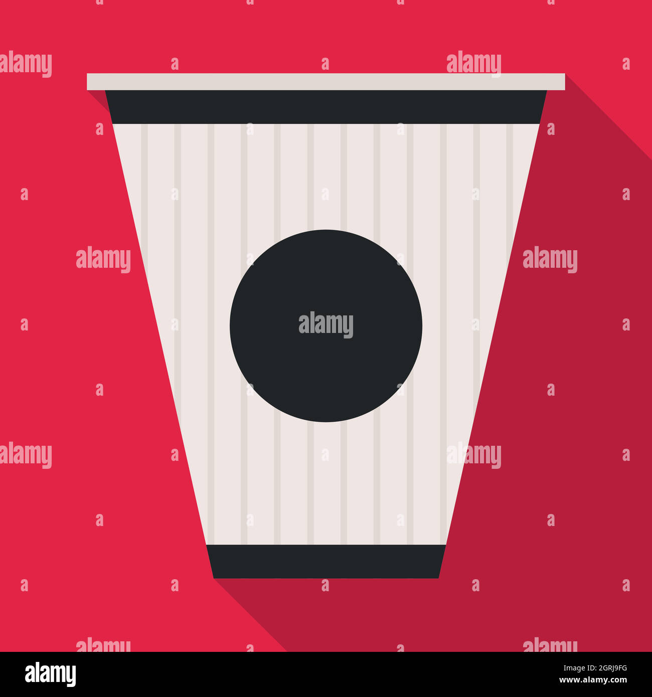 L'icône du café, style plat Illustration de Vecteur