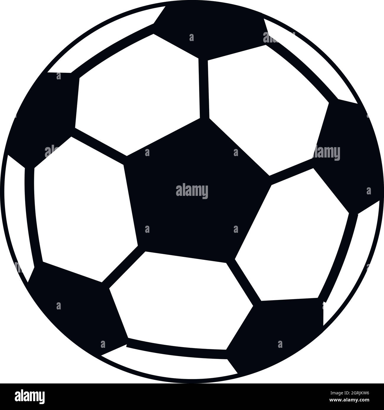 Ballon de soccer icône dans le style simple Illustration de Vecteur