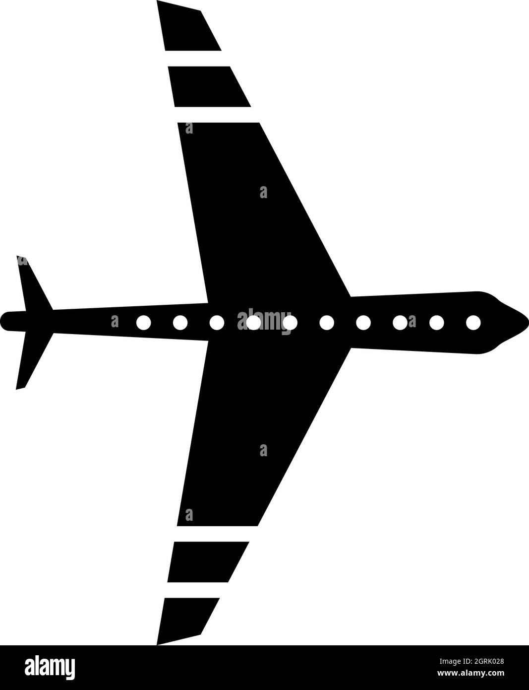 Icône de l'avion, le style simple Illustration de Vecteur