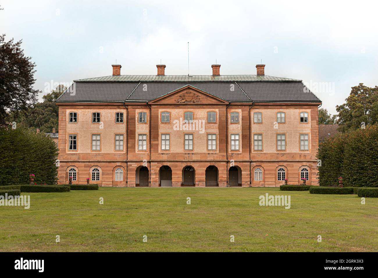 Le grand manoir et parc d'Ovedskloster, Sjobo, Suède, 16 septembre 2021 Banque D'Images