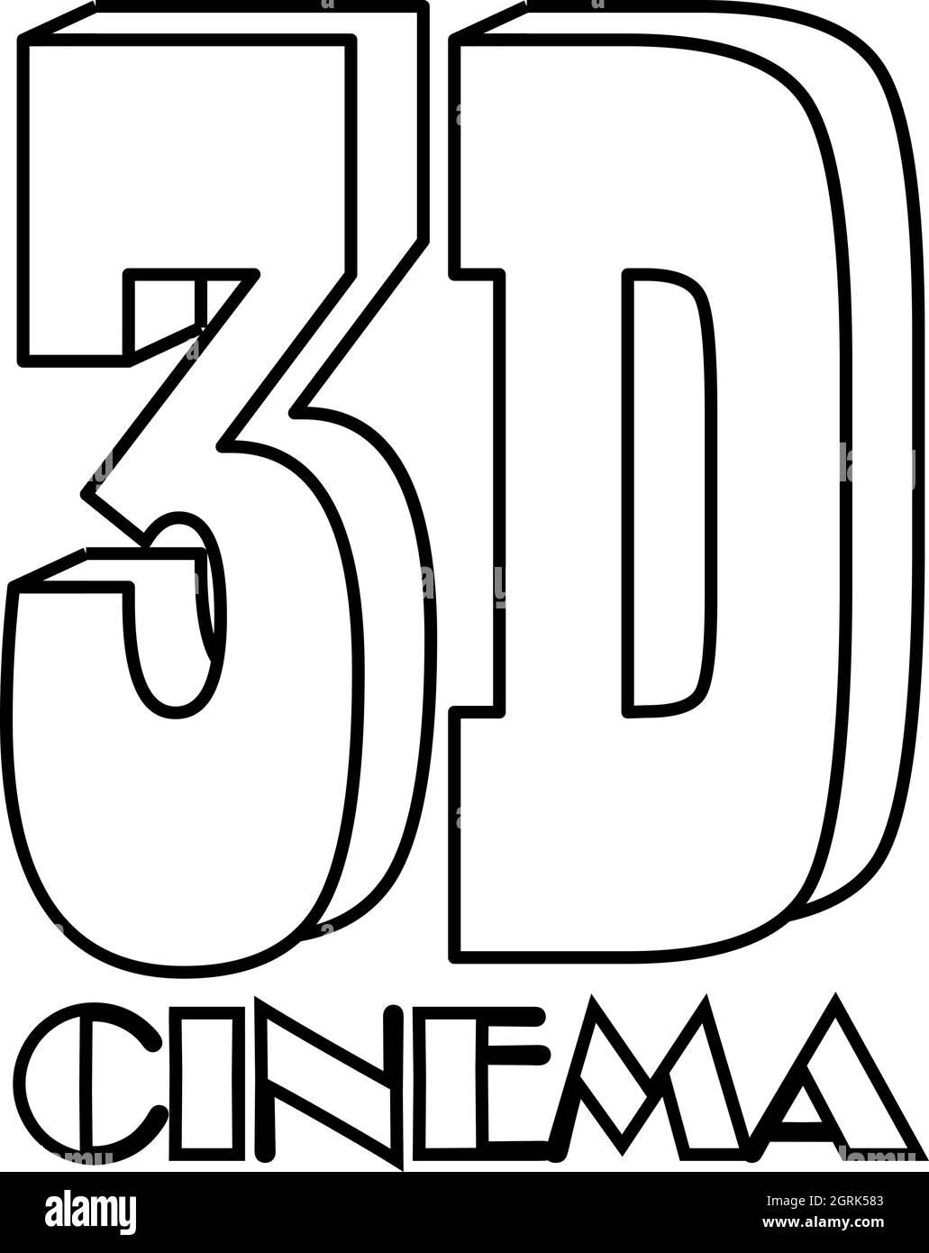 Style du contour, l'icône du cinéma Illustration de Vecteur Style du contour, l'icône du cinéma Illustration de Vecteur