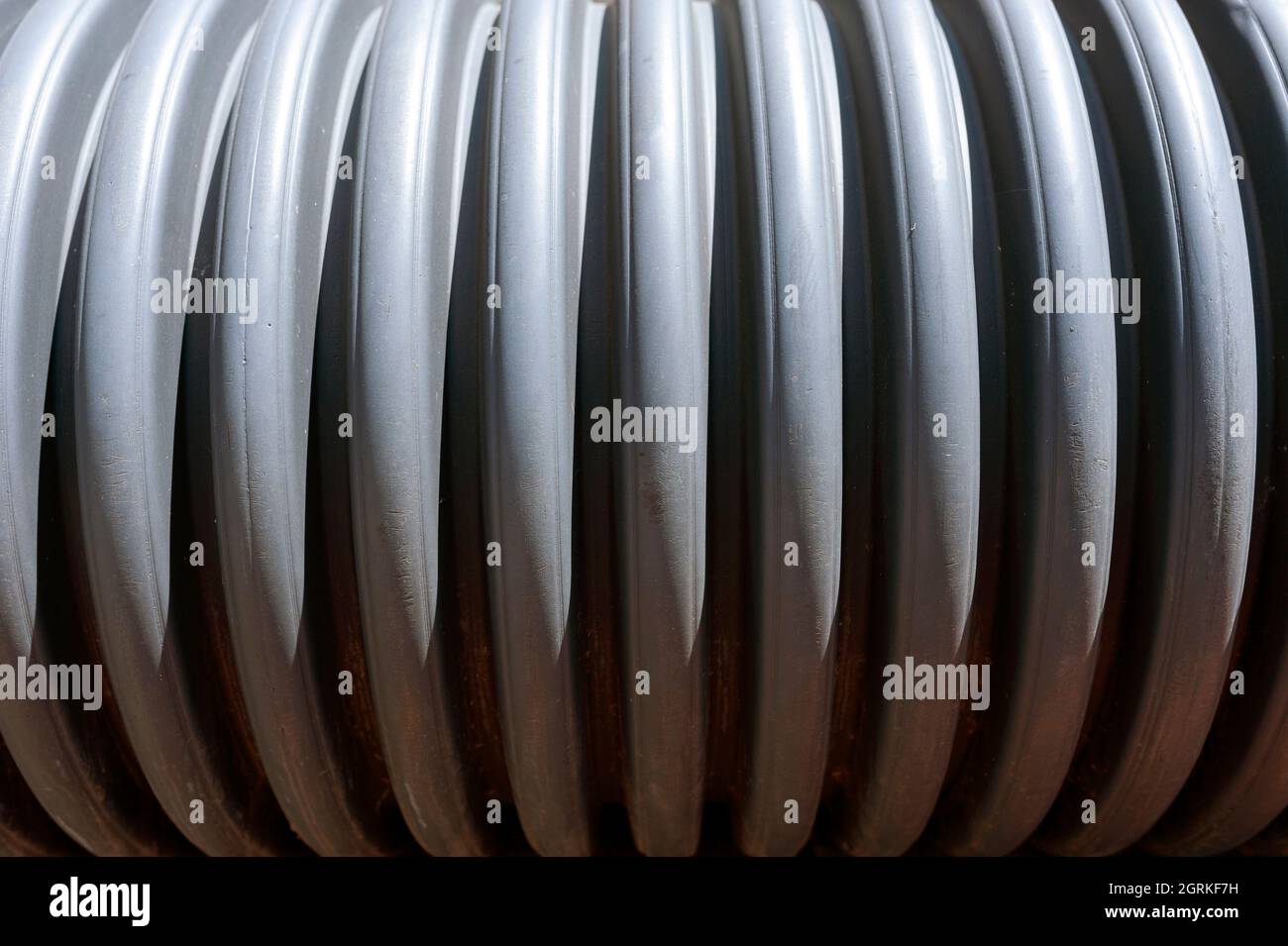 Tuyau, spirale, emboîté, côte à côte, adjacent. Banque D'Images