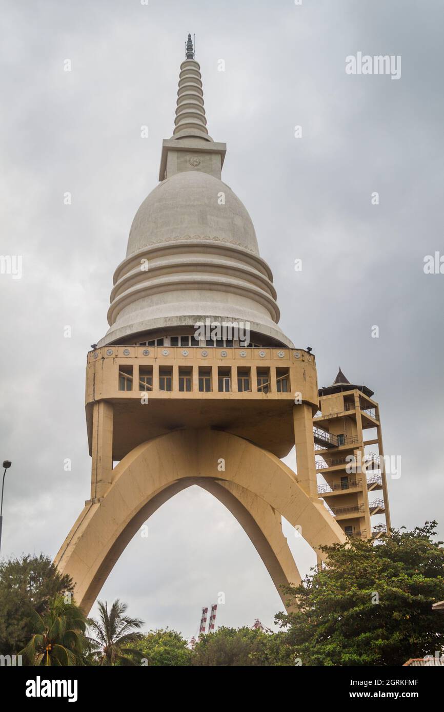 Sambodhi Chaithya Bouddha Jayanthi Chaithya stupa à Colombo, Sri Lanka Banque D'Images