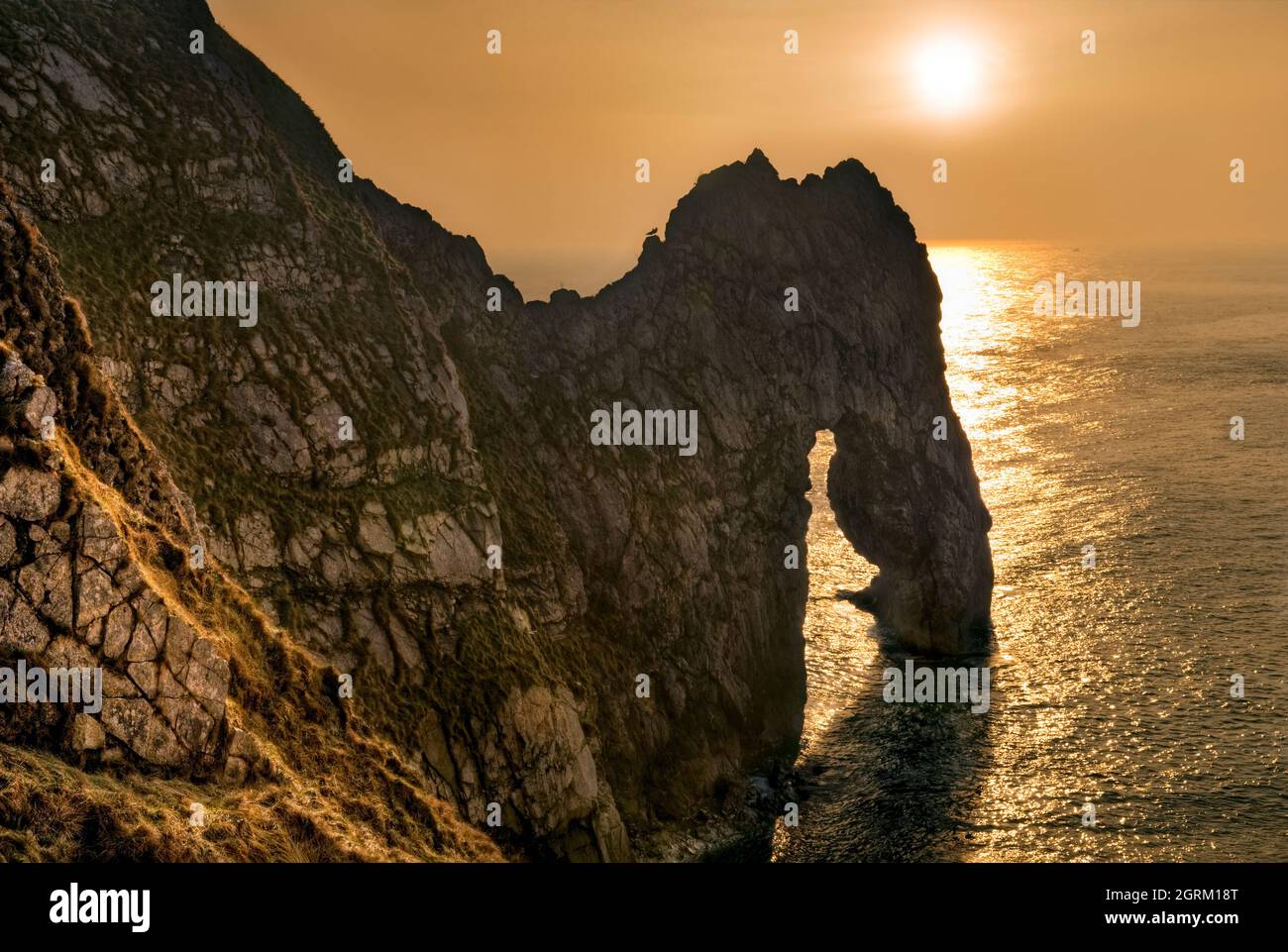 Arc de porte Durdle chez Durdle Door, Lulworth, Dorset, Royaume-Uni Banque D'Images