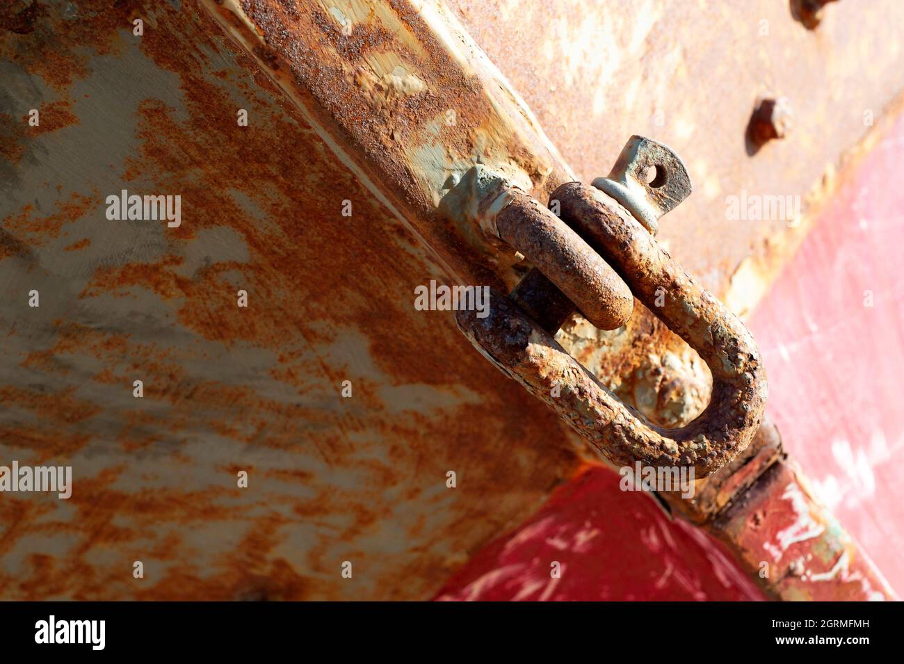 Câble métallique, ancrage, support, corde en acier photo d'image Banque D'Images
