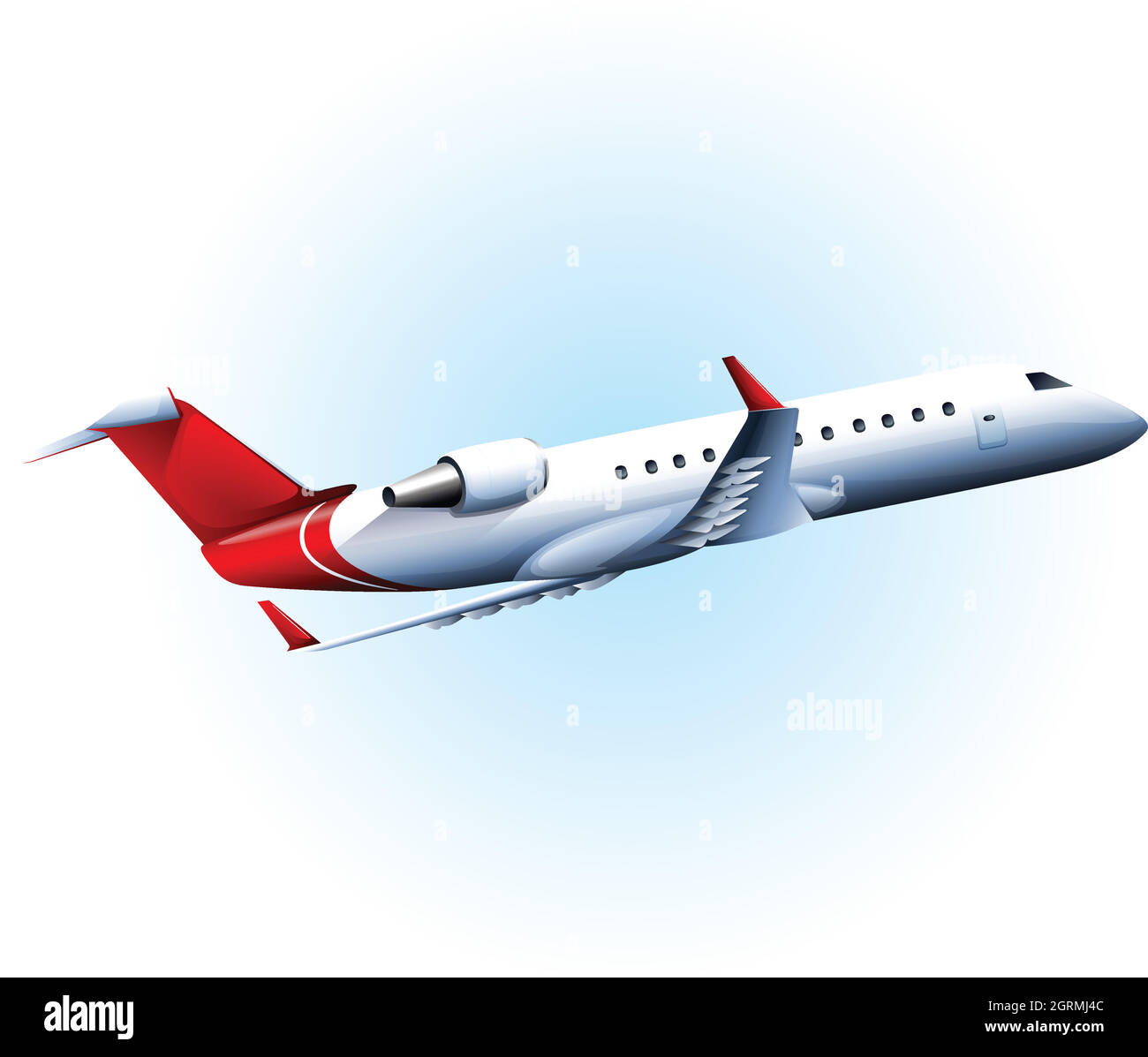 Un avion volant Illustration de Vecteur