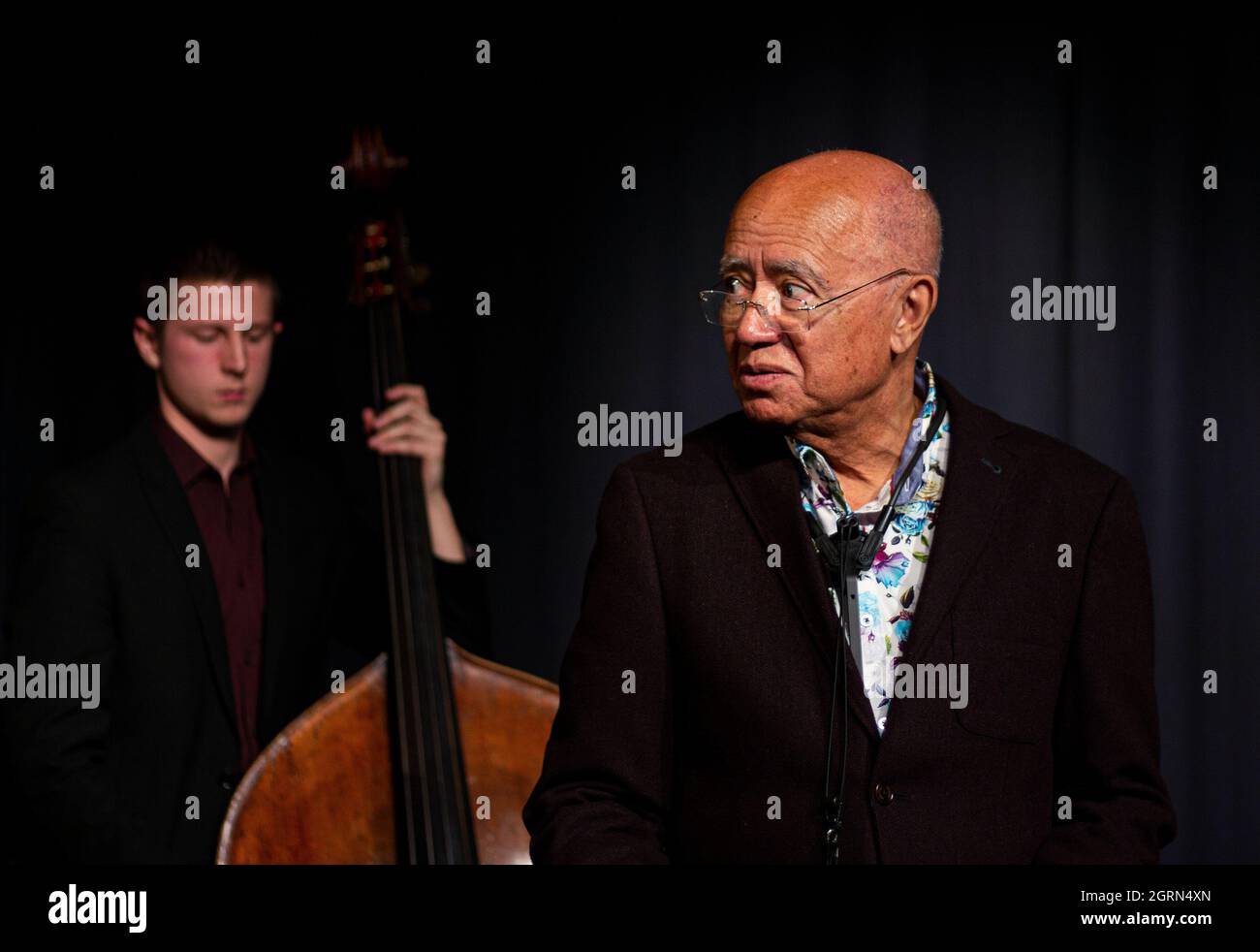 James Owston, Art Themen - Art Themen et Alex Clarke Quintet - Herts Jazz Club - The Maltings Theatre - St Albans - Hertfordshire Banque D'Images