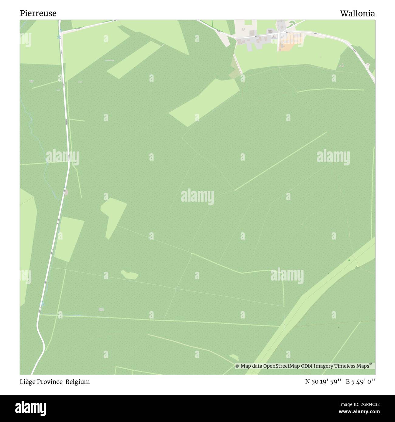 Pierreuse, province de Liège, Belgique, Wallonie, N 50 19' 59'', E 5 49' 0'', carte, carte intemporelle publiée en 2021.Les voyageurs, les explorateurs et les aventuriers comme Florence Nightingale, David Livingstone, Ernest Shackleton, Lewis et Clark et Sherlock Holmes se sont appuyés sur des cartes pour planifier leurs voyages dans les coins les plus reculés du monde. Timeless Maps dresse la carte de la plupart des sites du monde, montrant ainsi la réalisation de grands rêves Banque D'Images