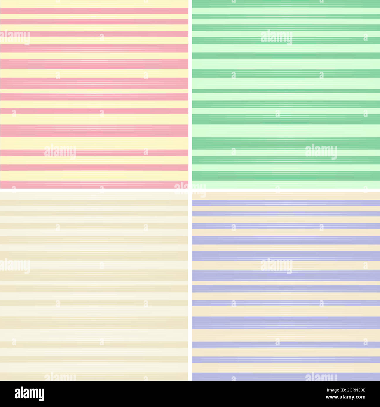 Quatre motifs en tissu Illustration de Vecteur