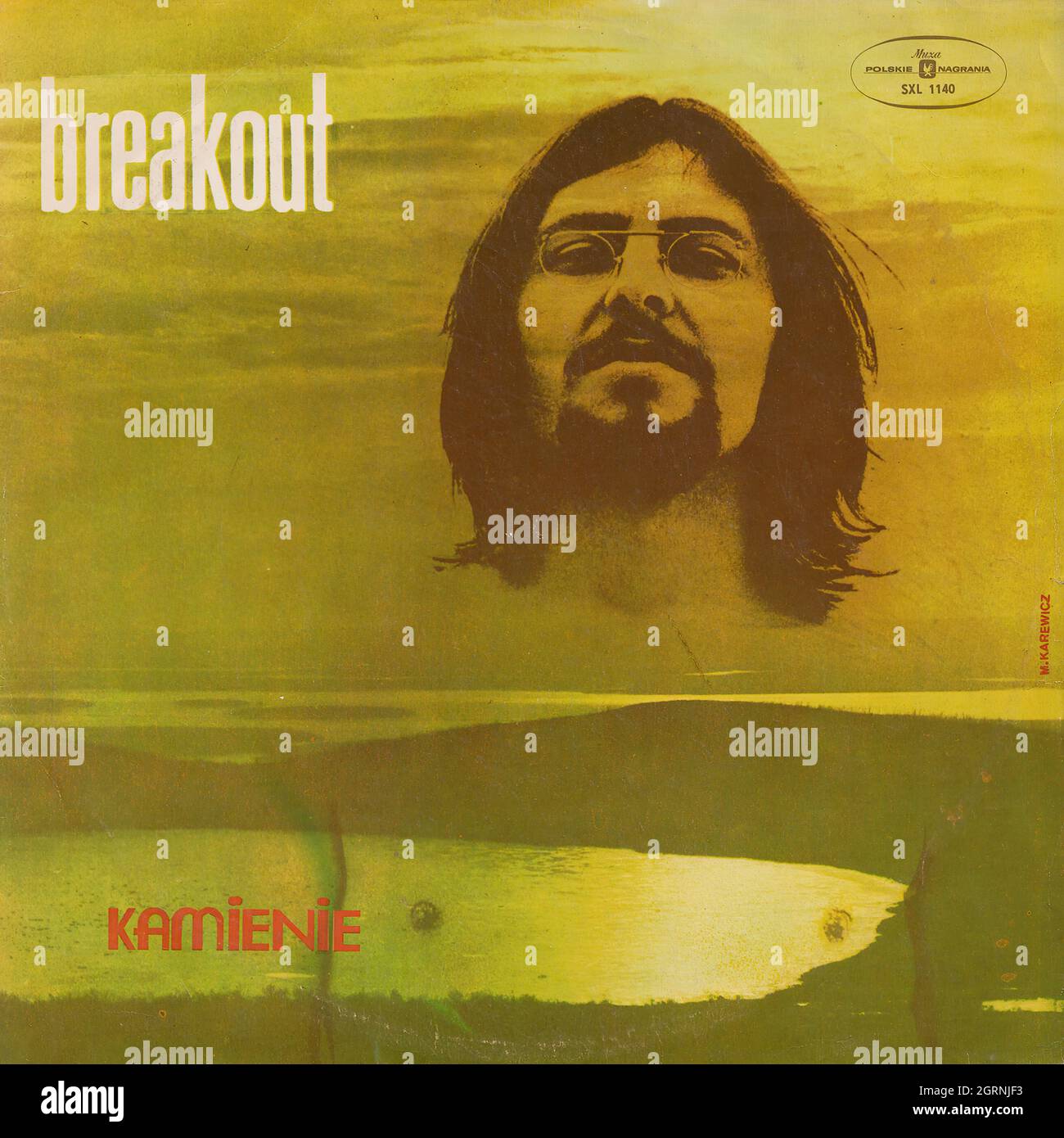 Breakout - Kamienie - Vintage Vinyl Record Cover Banque D'Images