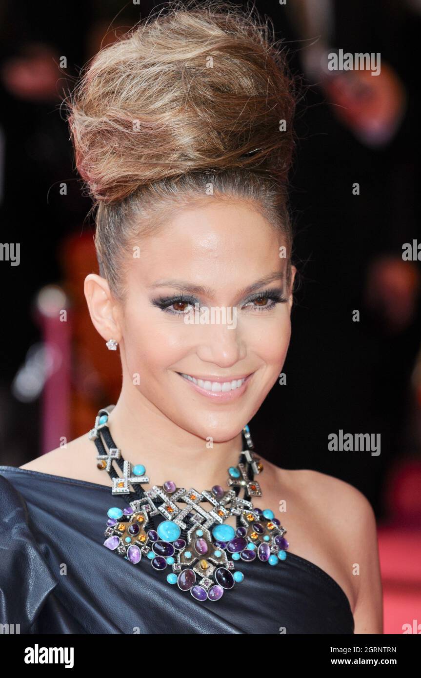 Jennifer Lopez, « The Back Up Plan » - Gala Premiere, The vue, Leicester Square, Londres. ROYAUME-UNI Banque D'Images
