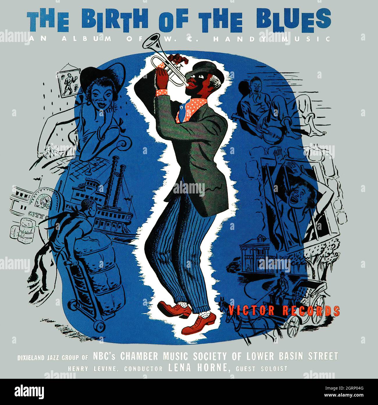 Chamber Music Society of Lower Basin Street - The Birth of the Blues - 1941 - Vintage vinyle 78 tr/min record Banque D'Images