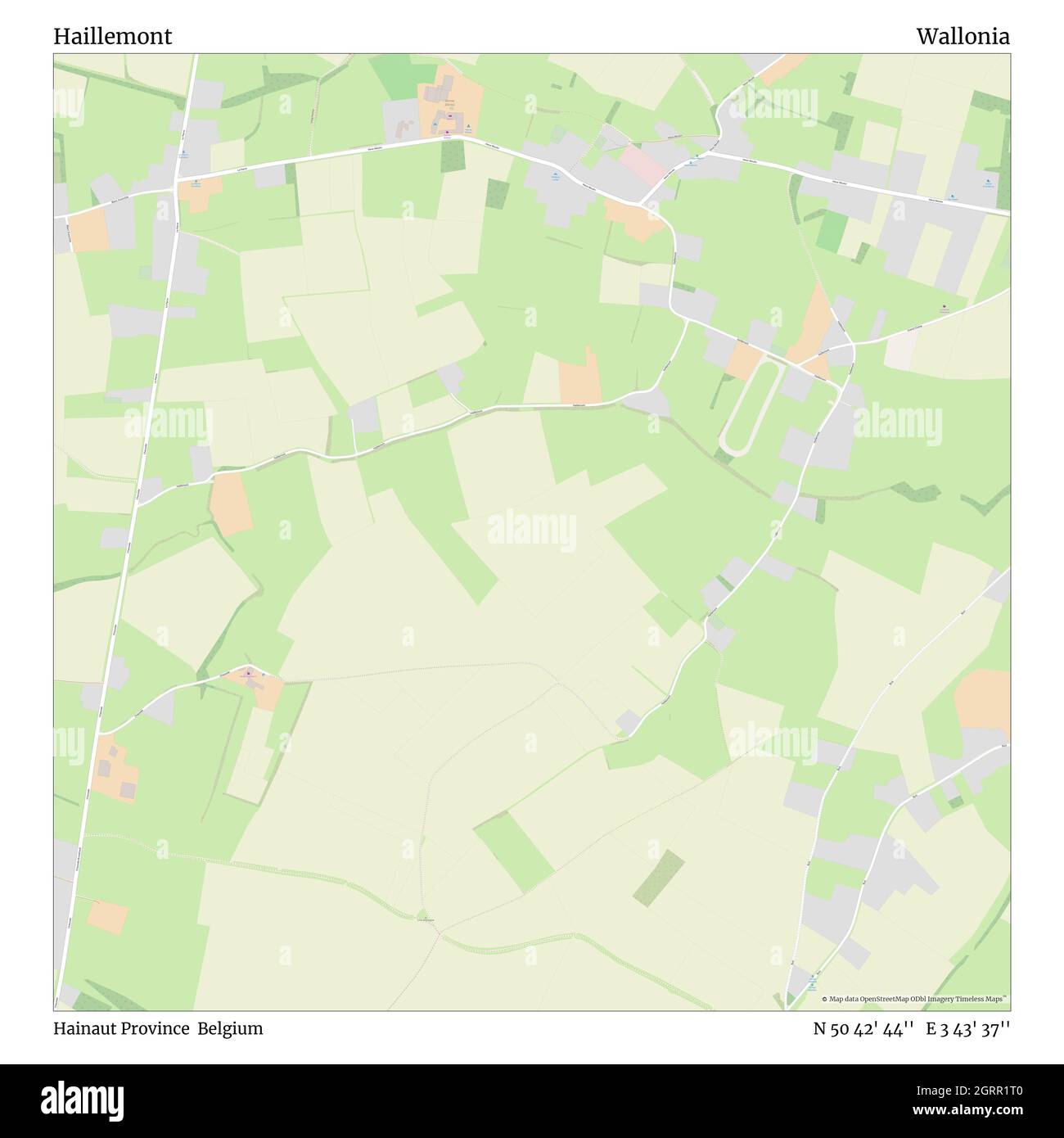 Haillemont, province de Hainaut, Belgique, Wallonie, N 50 42' 44'', E 3 43' 37'', carte, Timeless carte publiée en 2021.Les voyageurs, les explorateurs et les aventuriers comme Florence Nightingale, David Livingstone, Ernest Shackleton, Lewis et Clark et Sherlock Holmes se sont appuyés sur des cartes pour planifier leurs voyages dans les coins les plus reculés du monde. Timeless Maps dresse la carte de la plupart des sites du monde, montrant ainsi la réalisation de grands rêves Banque D'Images