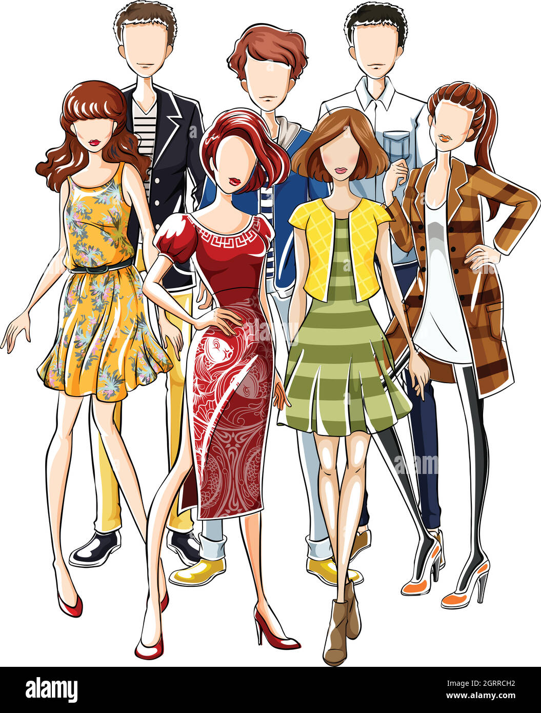 Mode Illustration de Vecteur