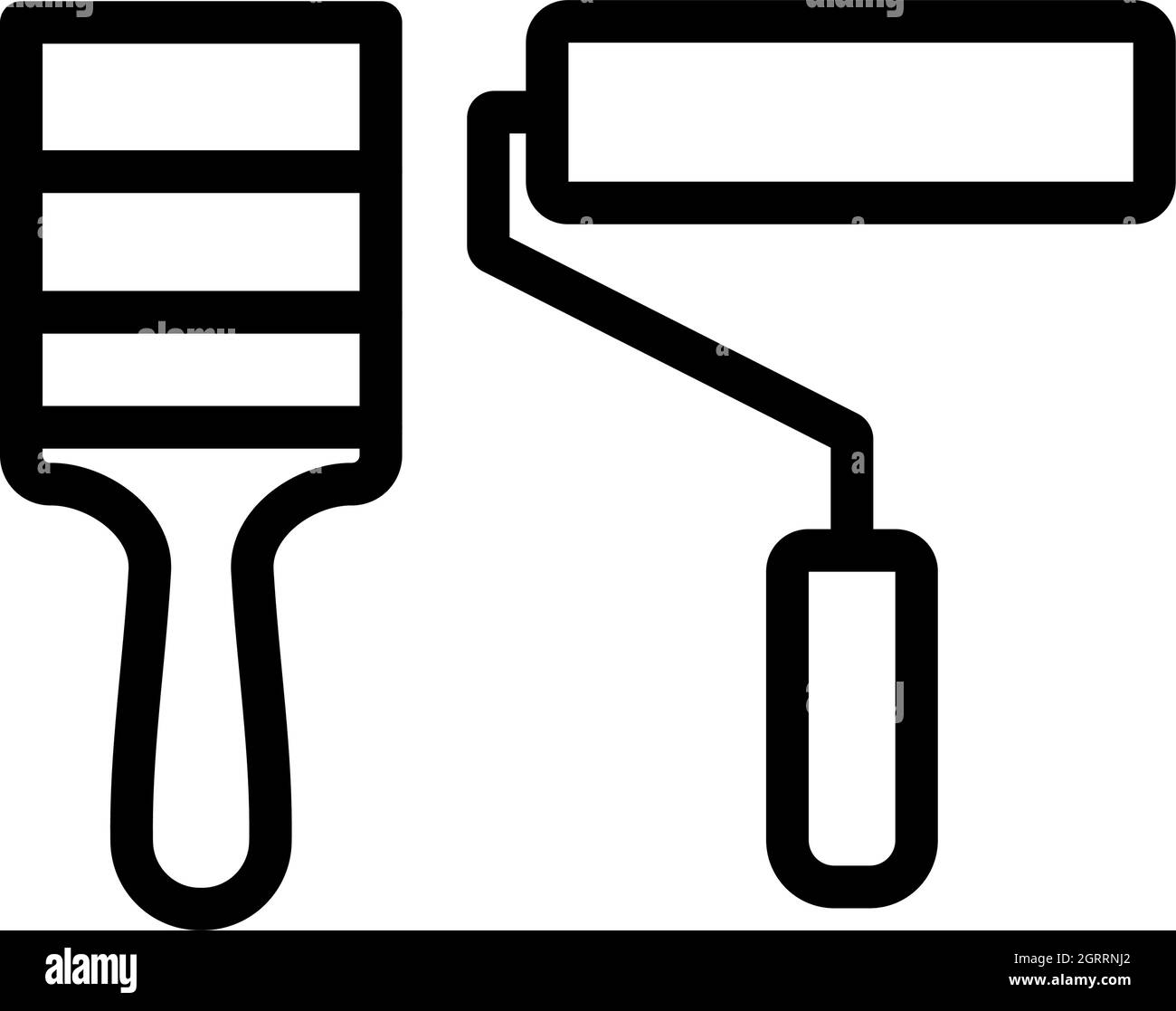 Icône des formes de peinture de construction Illustration de Vecteur