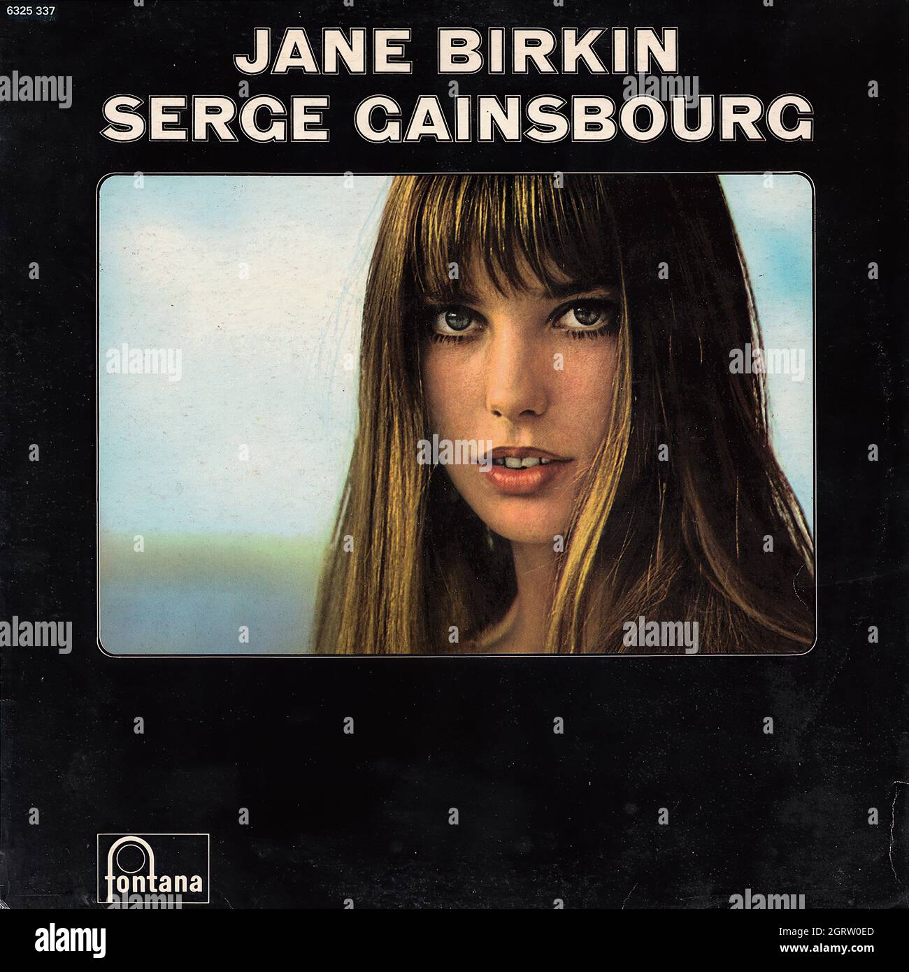 Jane Birkin & Serge Gainsbourg - Self titré LP - Vintage Vinyl Record Cover Banque D'Images