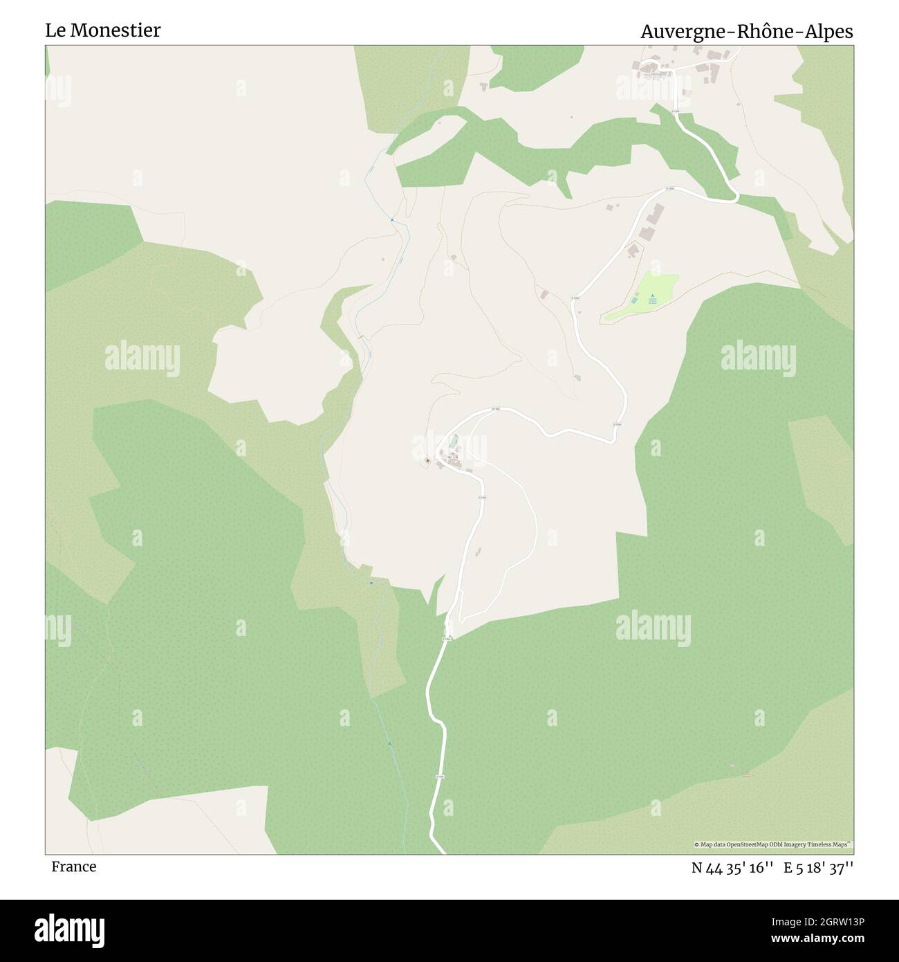 Le Monestier, , France, Auvergne-Rhône-Alpes, N 44 35' 16'', E 5 18' 37'', carte, carte intemporelle publiée en 2021.Les voyageurs, les explorateurs et les aventuriers comme Florence Nightingale, David Livingstone, Ernest Shackleton, Lewis et Clark et Sherlock Holmes se sont appuyés sur des cartes pour planifier leurs voyages dans les coins les plus reculés du monde. Timeless Maps dresse la carte de la plupart des sites du monde, montrant ainsi la réalisation de grands rêves Banque D'Images