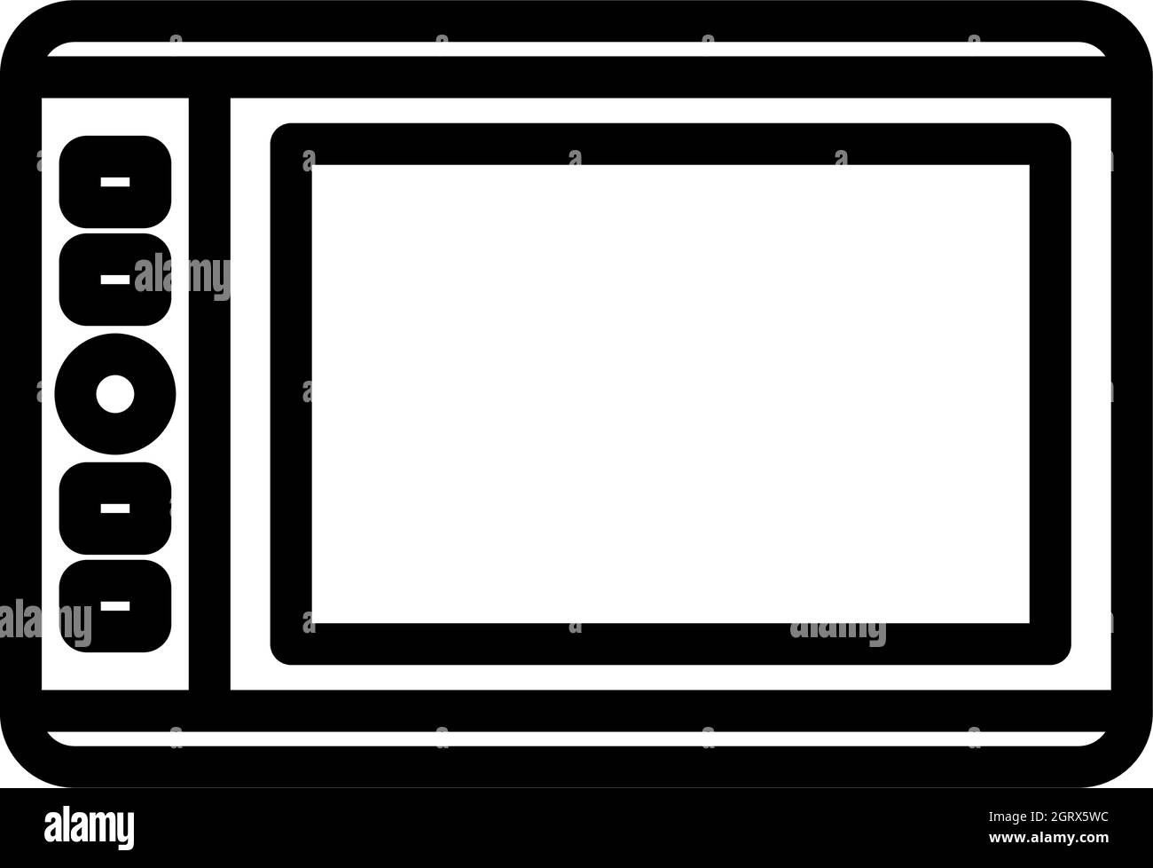 Icône tablette graphique Illustration de Vecteur