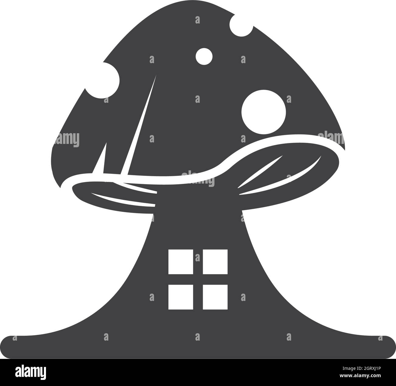 motif icône d'illustration à vecteur champignon Illustration de Vecteur