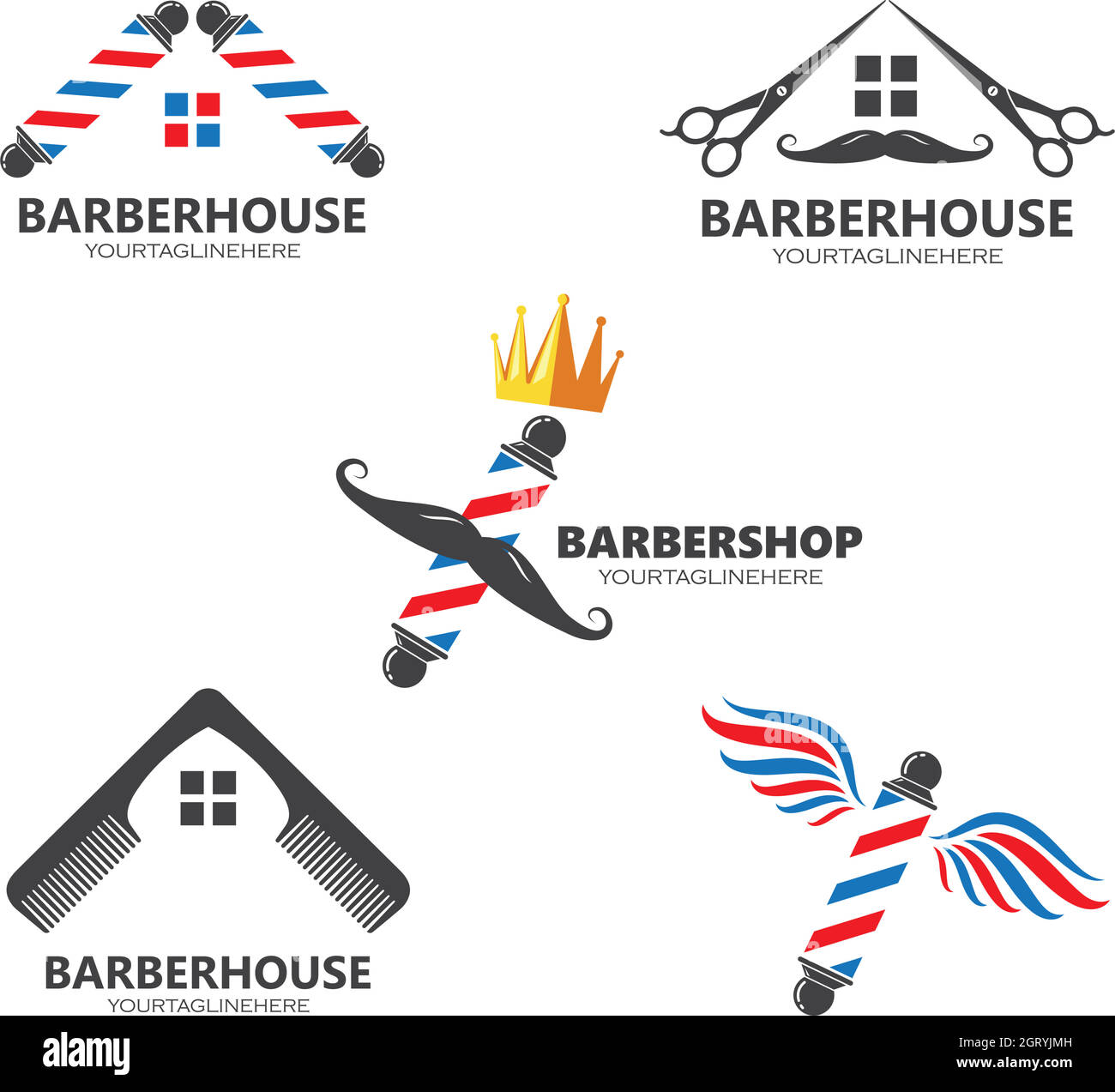 icône du salon de coiffure icône vectorielle Illustration de Vecteur