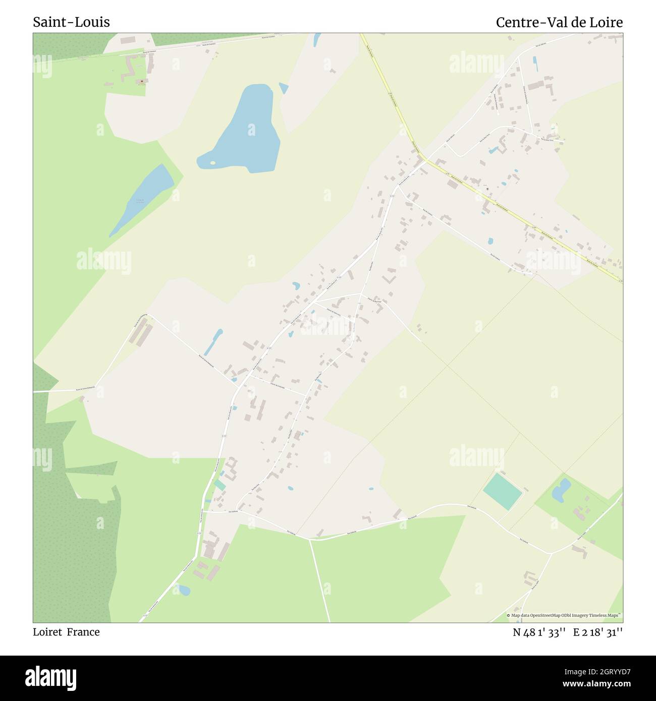 Saint-Louis, Loiret, France, Centre-Val de Loire, N 48 1' 33'', E 2 18' 31'', carte, carte intemporelle publiée en 2021.Les voyageurs, les explorateurs et les aventuriers comme Florence Nightingale, David Livingstone, Ernest Shackleton, Lewis et Clark et Sherlock Holmes se sont appuyés sur des cartes pour planifier leurs voyages dans les coins les plus reculés du monde. Timeless Maps dresse la carte de la plupart des sites du monde, montrant ainsi la réalisation de grands rêves Banque D'Images