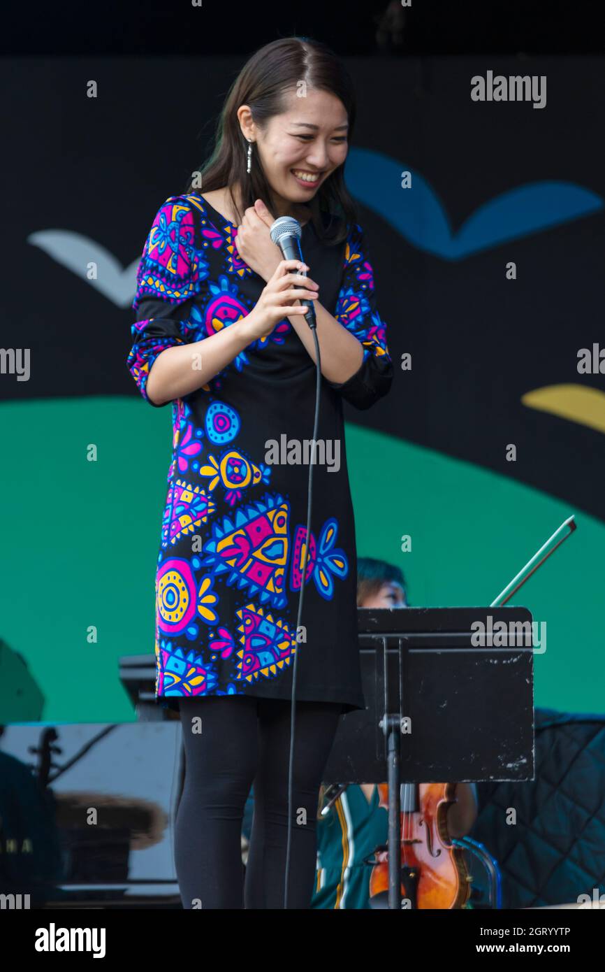 MIHO MAZAMA dirige M UNIT au Monterey Jazz Festival 2021. Banque D'Images