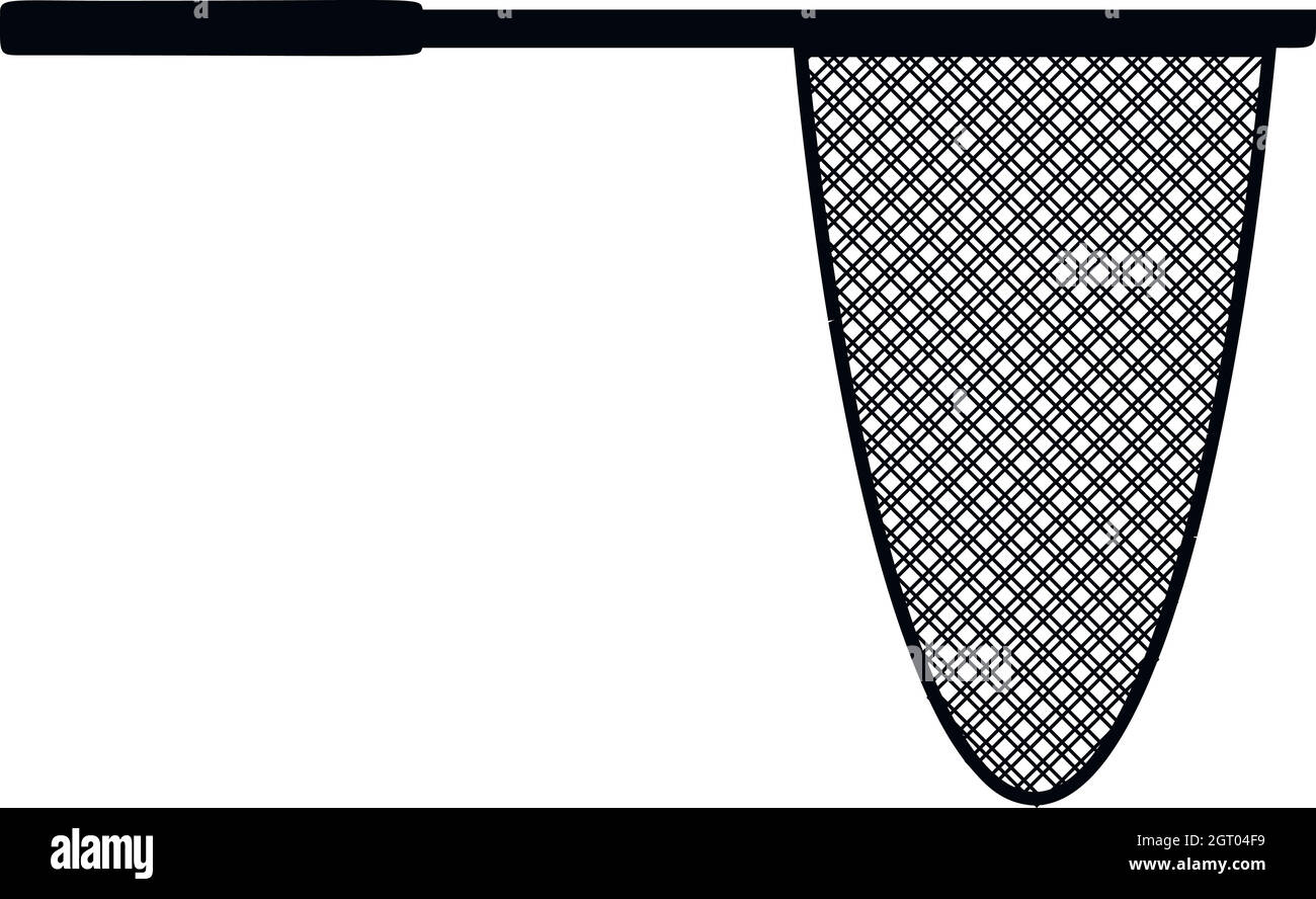 Filet de pêche, l'icône de style simple. Illustration de Vecteur