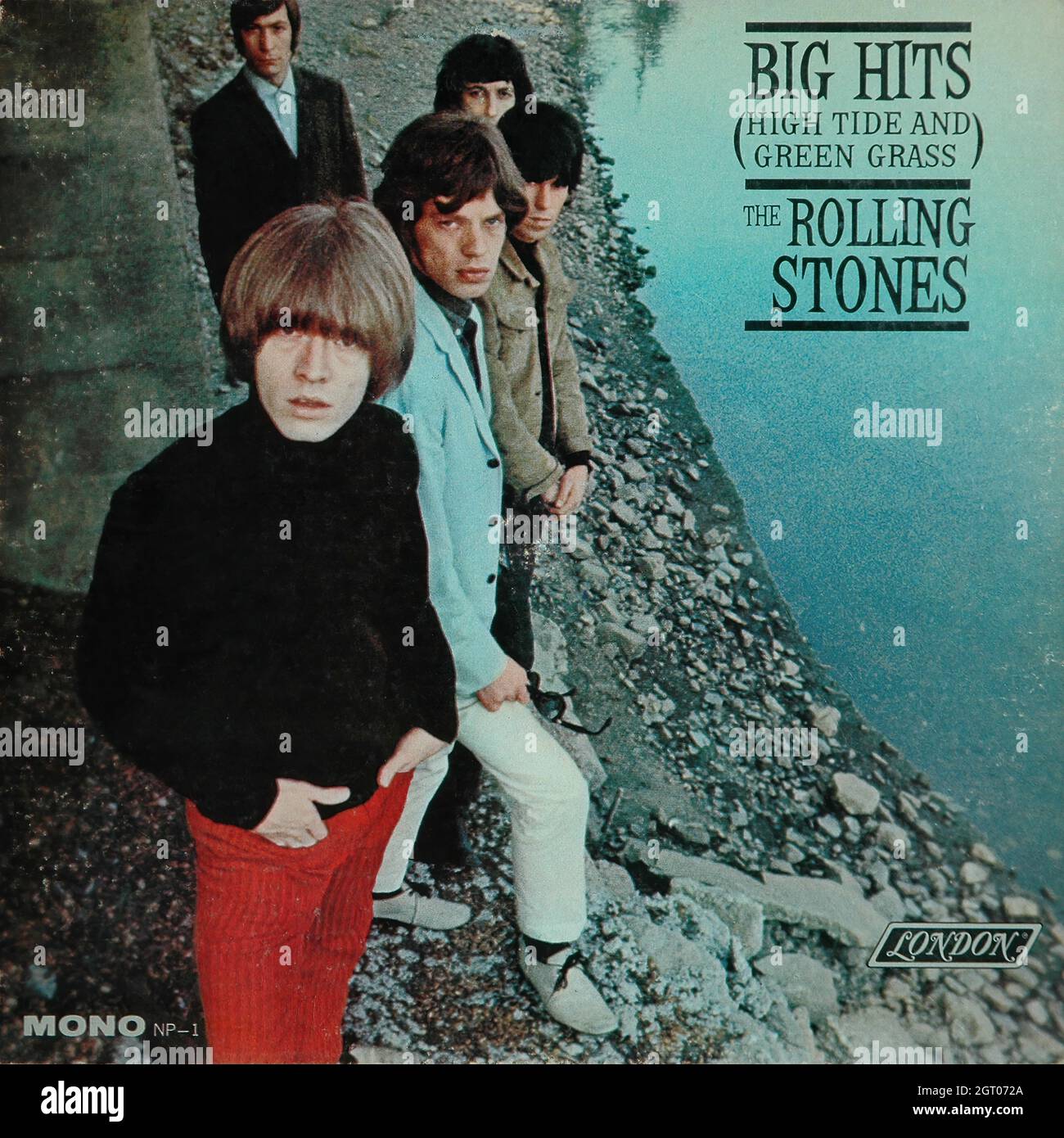 Rolling Stones - Big Hits (High Tide and Green Grass) 1966 - Vintage Vinyl 33 tr/min record Banque D'Images