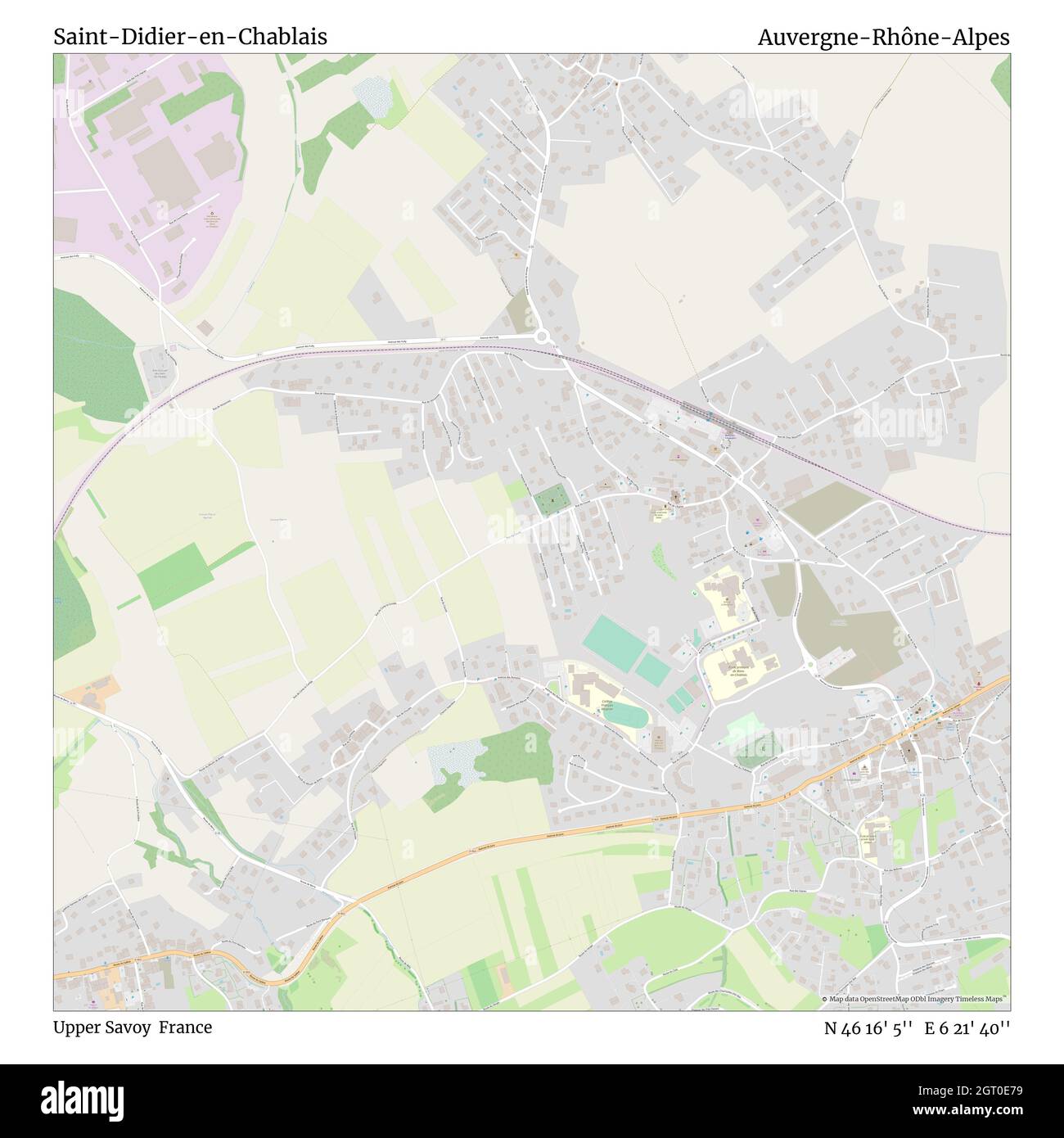 Saint-Didier-en-Chablais, haute-Savoie, France, Auvergne-Rhône-Alpes, N 46 16' 5'', E 6 21' 40'', carte, Timeless carte publiée en 2021.Les voyageurs, les explorateurs et les aventuriers comme Florence Nightingale, David Livingstone, Ernest Shackleton, Lewis et Clark et Sherlock Holmes se sont appuyés sur des cartes pour planifier leurs voyages dans les coins les plus reculés du monde. Timeless Maps dresse la carte de la plupart des sites du monde, montrant ainsi la réalisation de grands rêves Banque D'Images